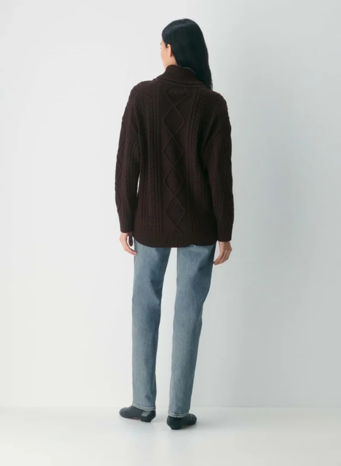Pull à col châle en laine mérinos Heritage Knit 100 % extra-fine