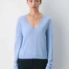 Pull à col en V en cachemire Bare