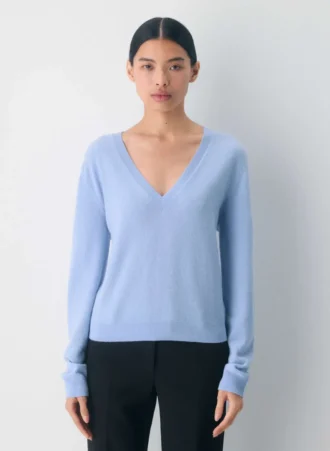 Pull à col en V en cachemire Bare