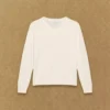Pull à col en V en laine mérinos Bare