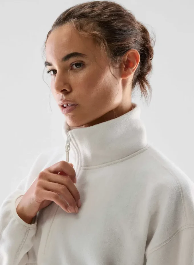 Pull à col montant et demi-zip Terrain