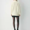 Pull à col montant et fermeture éclair en laine mérinos Heritage Knit
