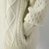 Pull à col montant et fermeture éclair en laine mérinos Heritage Knit