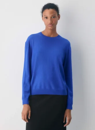 Pull à col rond en laine mérinos Bare