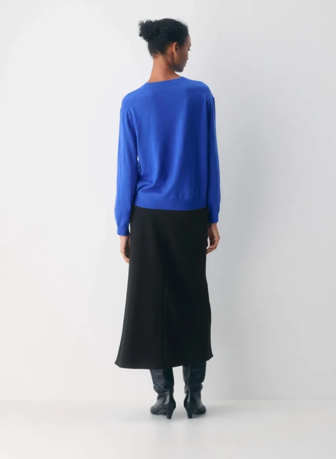 Pull à col rond en laine mérinos Bare