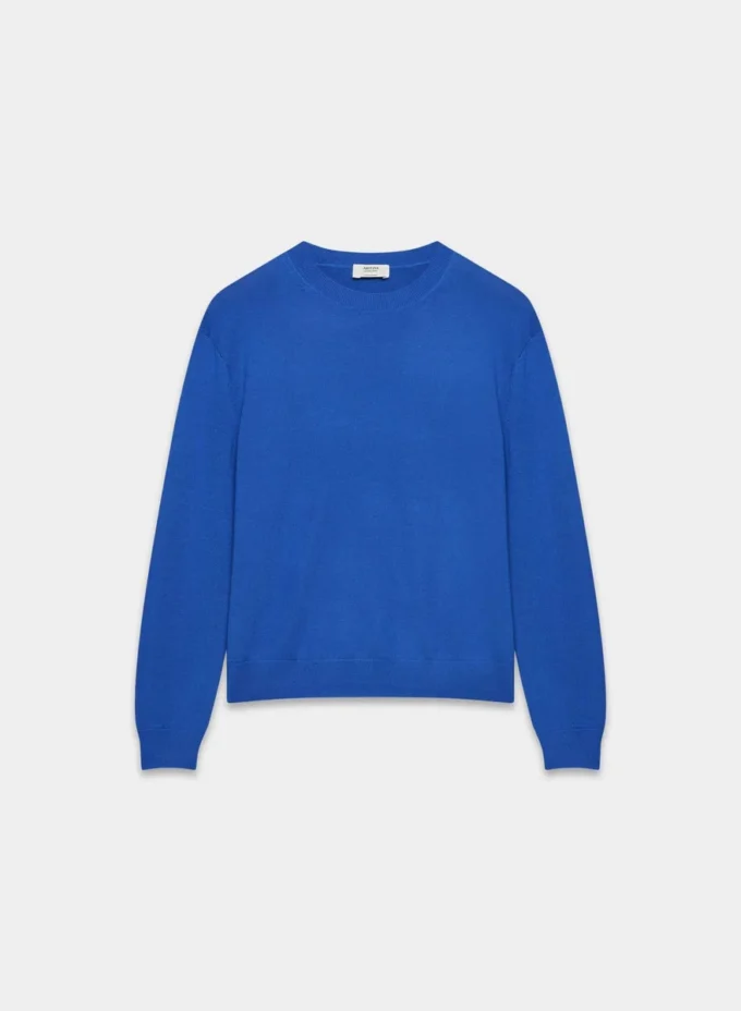 Pull à col rond en laine mérinos Bare
