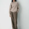 Pull à col rond en laine mérinos Heritage Knit