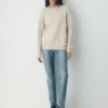 Pull à col rond en laine mérinos Heritage Knit
