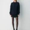 Pull à col rond en laine mérinos Heritage Knit