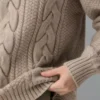 Pull à col rond en laine mérinos Heritage Knit