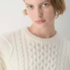 Pull à col rond en laine mérinos Heritage Knit