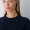 Pull à col rond en laine mérinos Heritage Knit