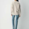 Pull à col rond en laine mérinos Heritage Knit