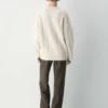 Pull à col rond en laine mérinos Heritage Knit