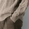 Pull à col rond en laine mérinos Heritage Knit