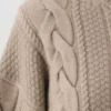 Pull à col rond en laine mérinos Heritage Knit