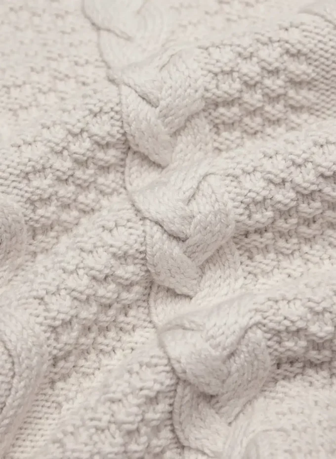 Pull à col rond en laine mérinos Heritage Knit