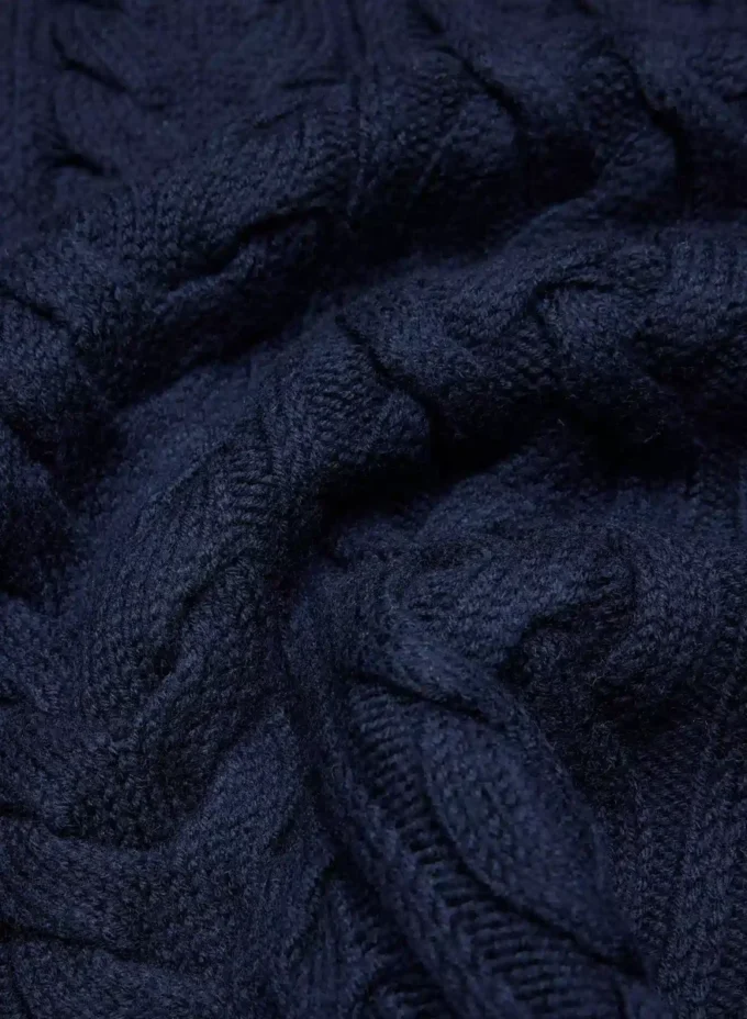 Pull à col rond en laine mérinos Heritage Knit