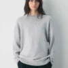 Pull à col rond en laine mérinos épaisse
