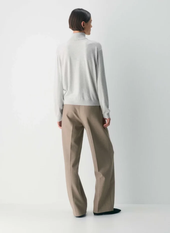 Pull à col roulé en laine mérinos Bare