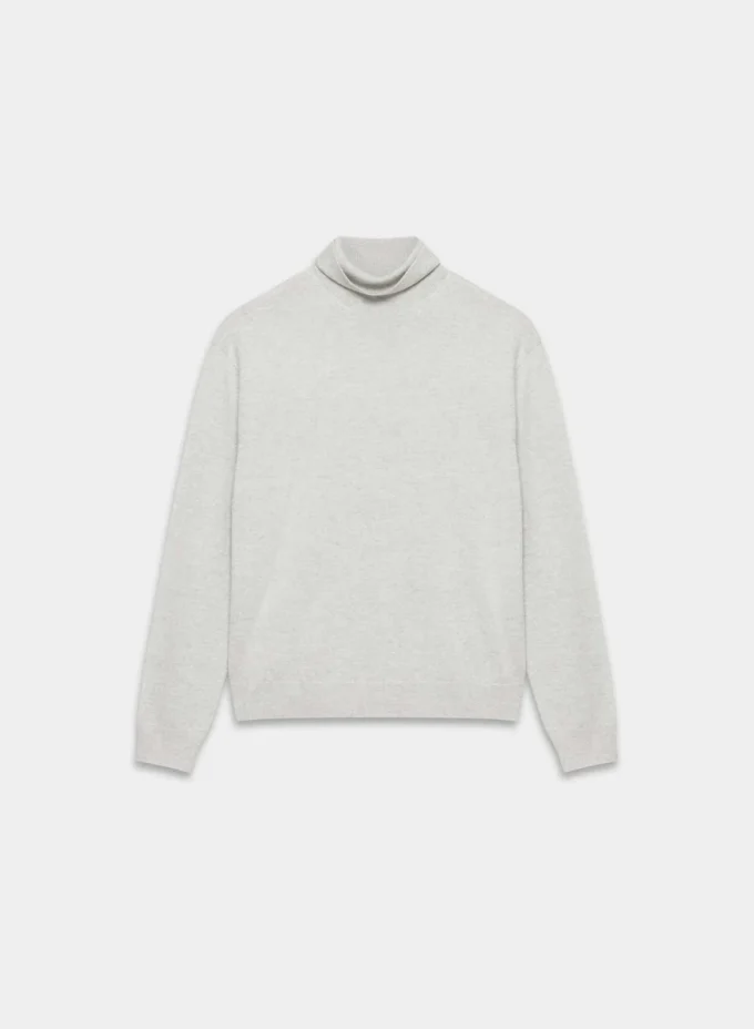 Pull à col roulé en laine mérinos Bare