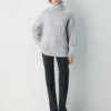 Pull à col roulé en laine mérinos Heritage Knit