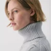 Pull à col roulé en laine mérinos Heritage Knit