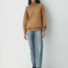 Pull à col roulé en laine mérinos épaisse