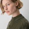 Pull à col roulé et manches longues en laine mérinos Heritage Knit