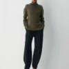 Pull à col roulé oversize en cachemire moelleux