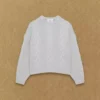 Pull en laine mérinos à col rond et coupe longue Heritage Knit