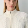 Pull en laine mérinos Heritage Knit à fermeture éclair 1/4