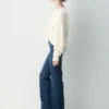 Pull en V en laine mérinos Heritage Knit