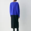 Pull oversize à col en V en cachemire moelleux