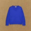 Pull oversize à col en V en cachemire moelleux