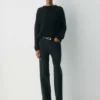 Pull oversize à col rond en cachemire Mesh