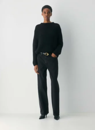 Pull oversize à col rond en cachemire Mesh