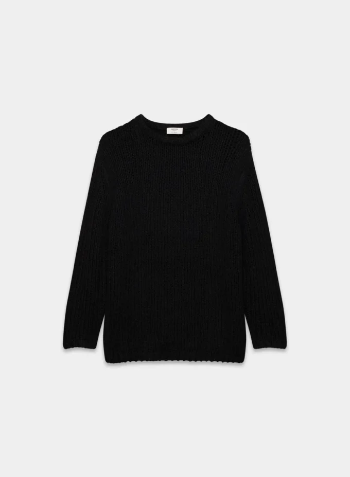 Pull oversize à col rond en cachemire Mesh