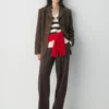 Pull polo oversize en cachemire moelleux