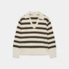 Pull polo oversize en cachemire moelleux