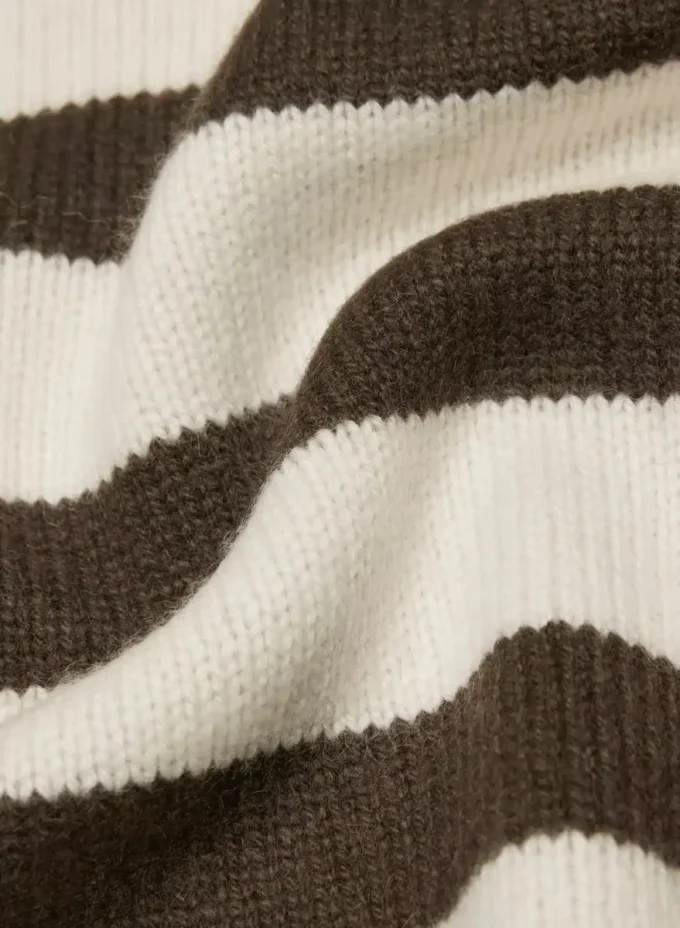 Pull polo oversize en cachemire moelleux