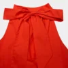 Robe en popeline couleur fauve