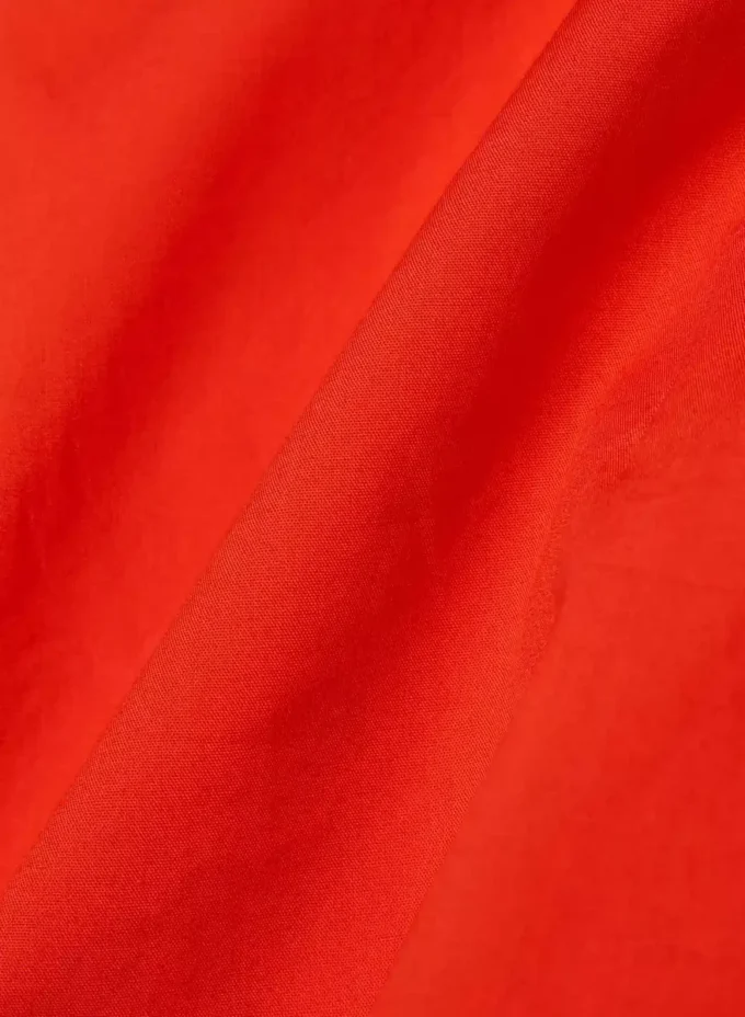 Robe en popeline couleur fauve