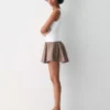 Robe en popeline segmentée