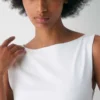 Robe en popeline segmentée