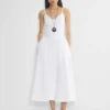 Robe en popeline technique