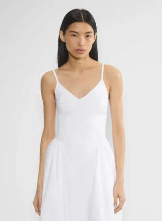 Robe en popeline technique