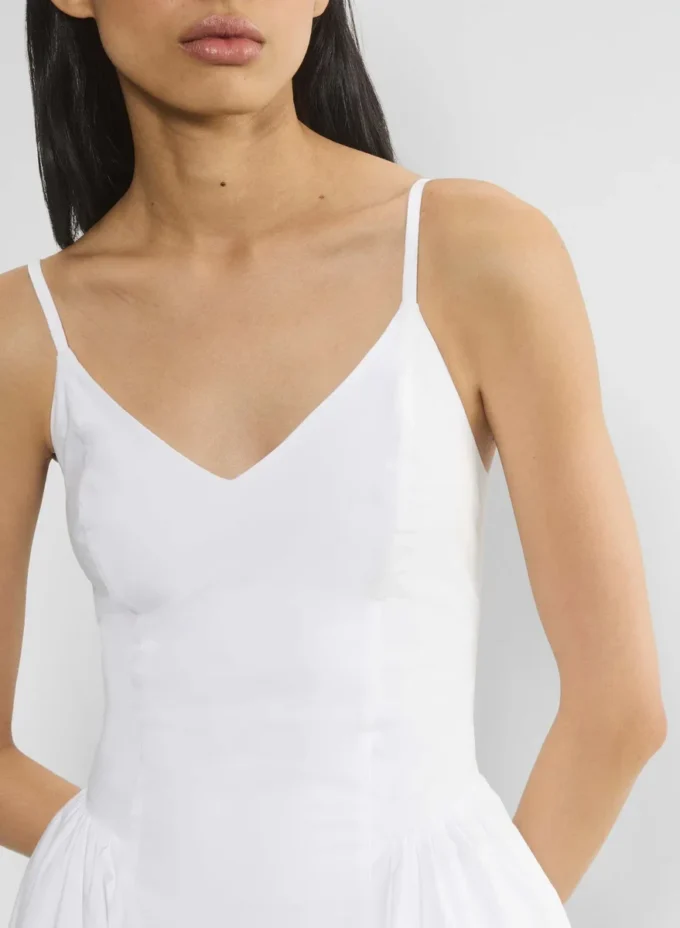Robe en popeline technique