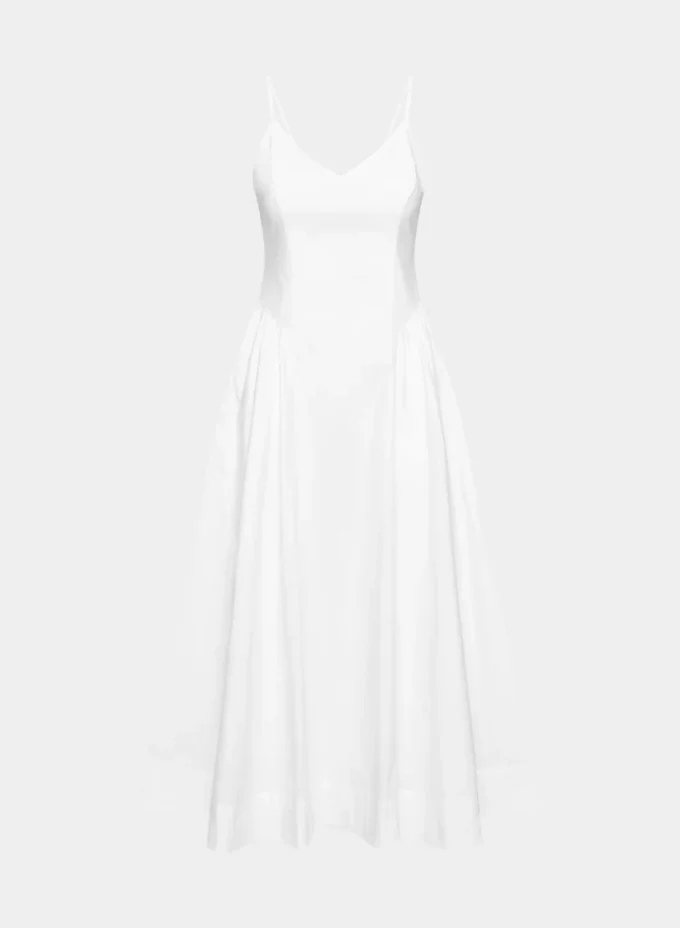 Robe en popeline technique