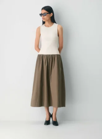 Robe en popeline Worldly